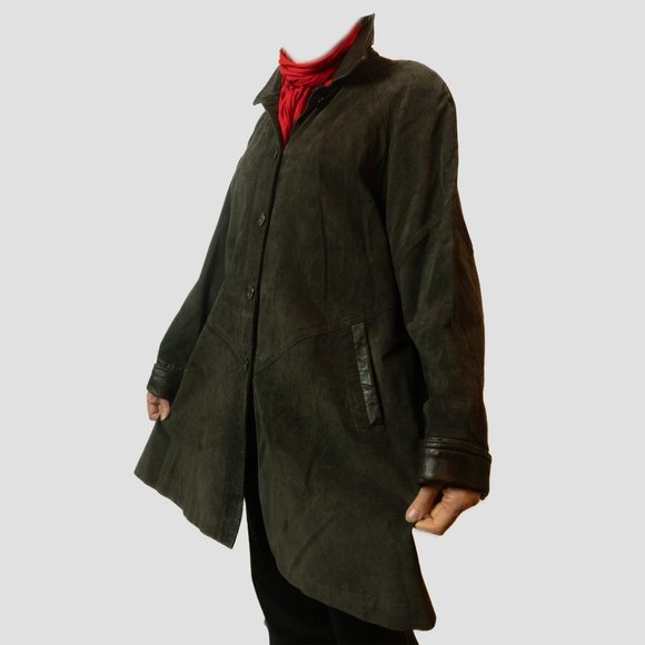 Vintage Oscar Leopold suede overcoat - Picture 11 of 16